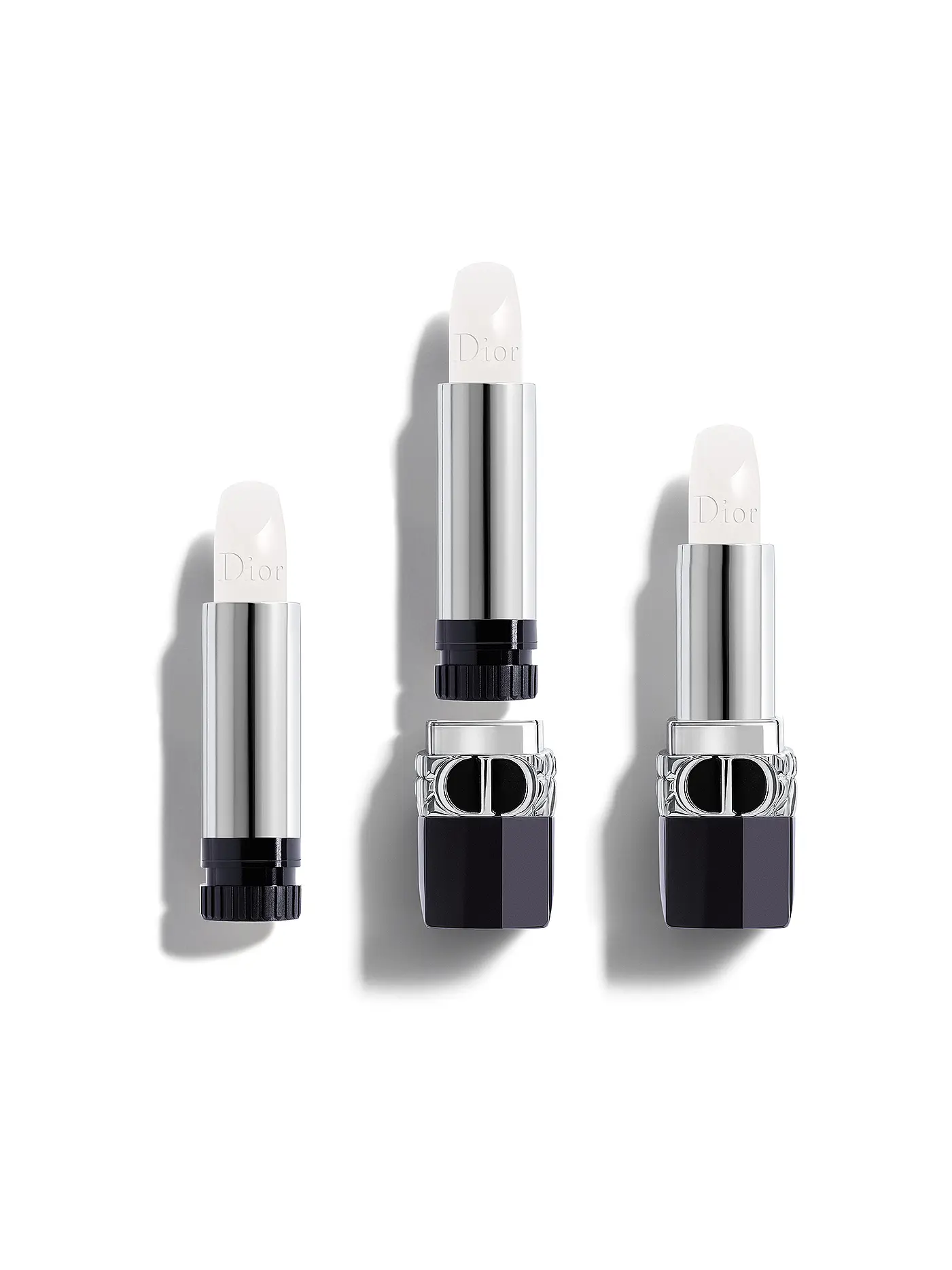 DIOR | Lippenstift - Rouge Dior Balm Satin Refill ( 100 Nude Look ) | koralle